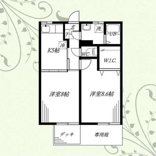 タウンコート共和【1階】の間取り