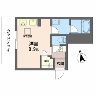 KIコーポレーション玉姓町【1階】の間取り