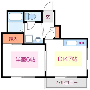 ジュネスラヤマ【3階】の間取り