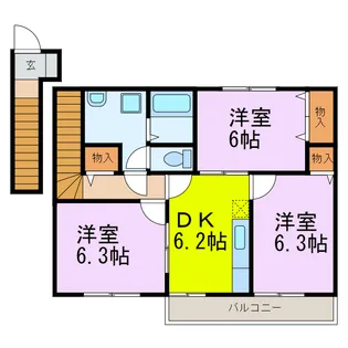グランルミエール【2階】の間取り