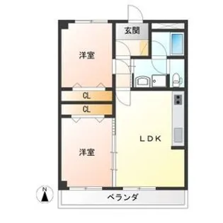 カーサ・エルドラード【1階】の間取り