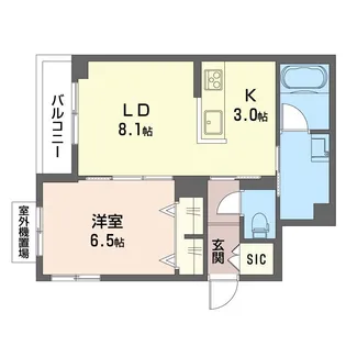 フェリーチェSAMUKAWA【3階】の間取り