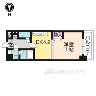 エンゼルプラザ大津長等【9階】の間取り