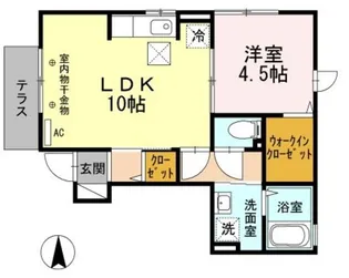 デュエット赤堤【1階】の間取り
