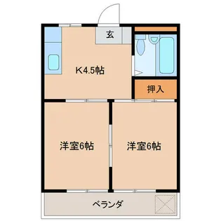 ミキハウス城原【3階】の間取り
