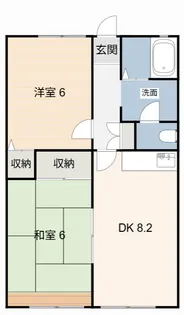 ルミエールA【1階】の間取り
