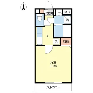 ハイマート広瀬町【2階】の間取り
