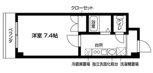 アンテルナ・ヴェルデュール【3階】の間取り