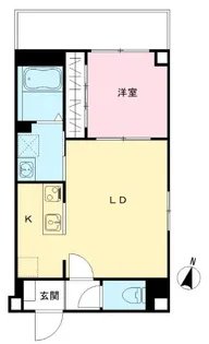 サンシエ神戸元町【4階】の間取り