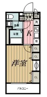 リブリ・若草【3階】の間取り