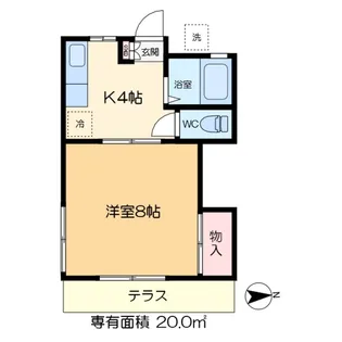 第2岩田ハイツ【2階】の間取り