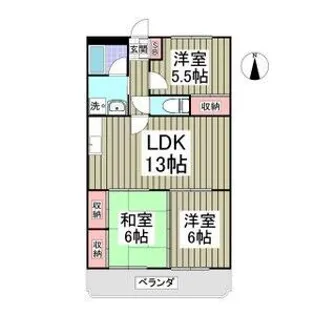 メゾンソレイユ【3階】の間取り