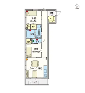 (シニア限定)ツバサマンション【2階】の間取り