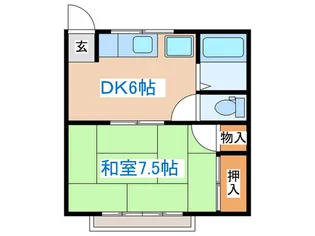 カーサ長命坂【2階】の間取り