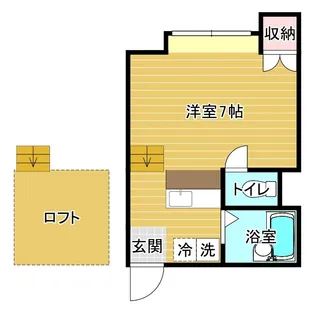 メモリーハイツ【1階】の間取り