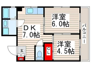 Sun Crest-Y【4階】の間取り