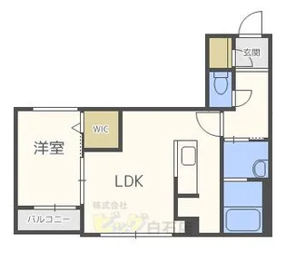 ビッグレジデンス美園【3階】の間取り