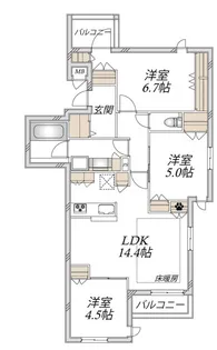 VIA DEL VENTOII【2階】の間取り