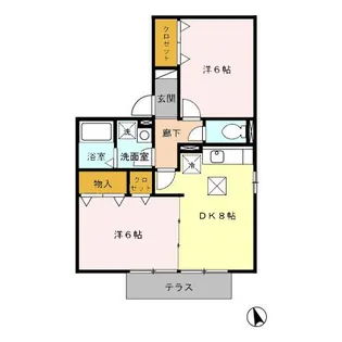 グレイス池船【1階】の間取り