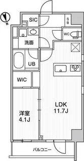ALTERNA浅草【9階】の間取り