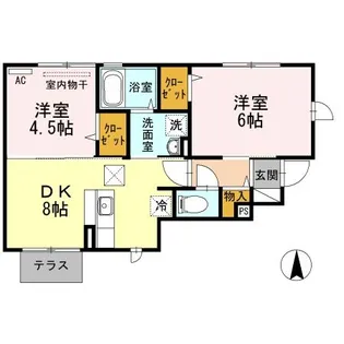 ガルテン【1階】の間取り