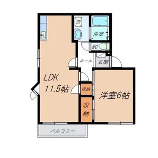 ポンパブランカA棟【2階】の間取り