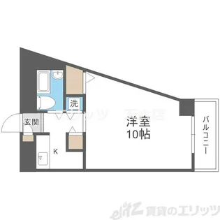 エトワール北梅田【4階】の間取り
