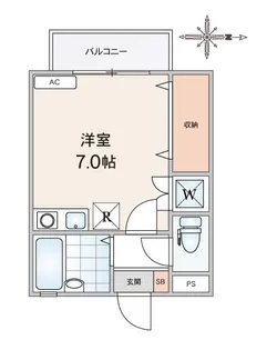 メゾン石神II【1階】の間取り