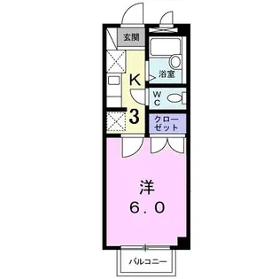 アヴィニールA【2階】の間取り