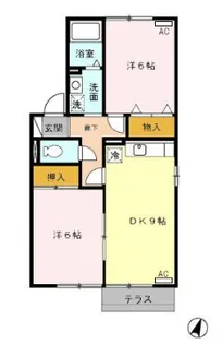 セジュールエクセラン【1階】の間取り