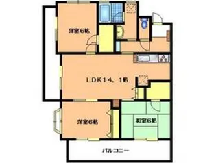 Villa Vert【2階】の間取り