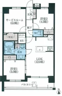 パークキューブ八王子【3階】の間取り