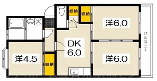 第3高木ビル【3階】の間取り