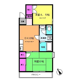ハイツアルティカ【1階】の間取り