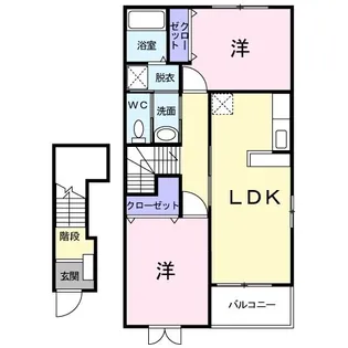 ピアン・ピアーノ【2階】の間取り