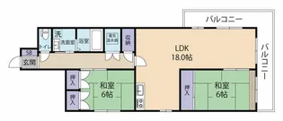 メゾン八木山【2階】の間取り