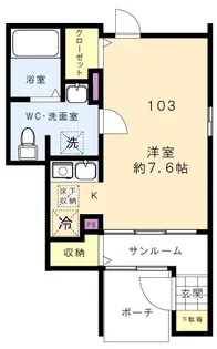 グラン イースト【1階】の間取り