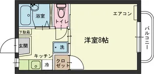 サンヒルズB【1階】の間取り