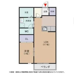 ディアコート安田【1階】の間取り