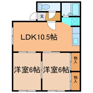 ドミールシャイン【2階】の間取り