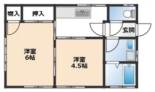 あだたら荘【1階】の間取り