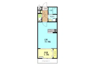MTF-II咲【3階】の間取り