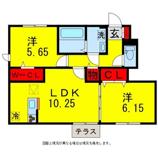 シルクレジデンス【1階】の間取り