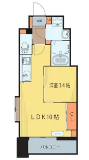 シェルグランデ椌木通【7階】の間取り