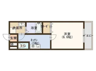 サンライズ大和田【3階】の間取り