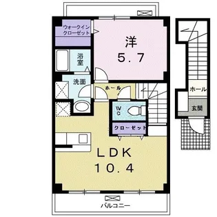 アクシス【2階】の間取り