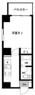 Air Tower 横濱伊勢佐木町【2階】の間取り