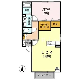 ファミール2【1階】の間取り