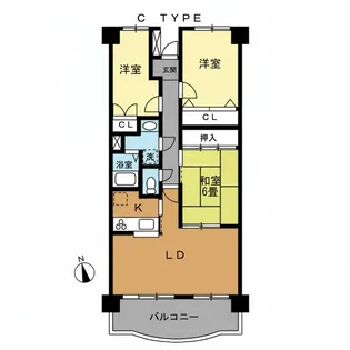 アーバンパーク柏【4階】の間取り