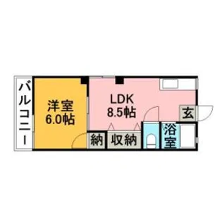 グリーンマンション【1階】の間取り